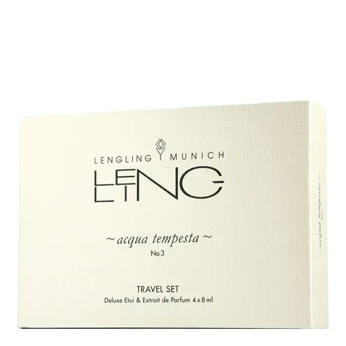 Lengling Acqua Tempesta - No 3 Travel Deluxe Set 4x8ml - Herrenparfüm Travel Deluxe Set mit 4x8ml Acqua Tempesta - No 3, ideal für Reisen und unterwegs, luxuriöser Duft für den modernen Mann.