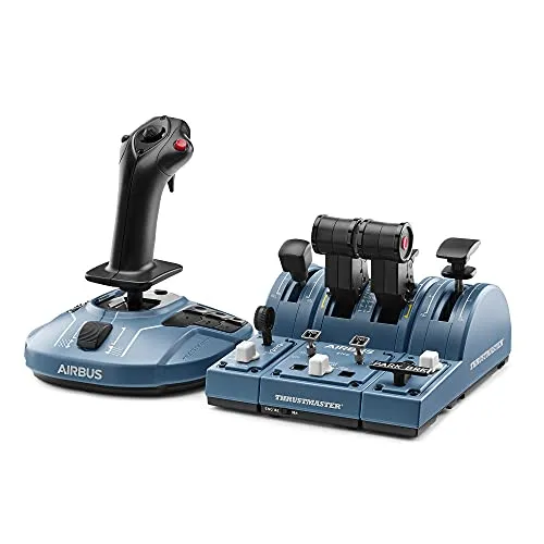 Thrustmaster TCA Captain Pack Airbus Edition – Joystick & Gasregler für PC - Erleben Sie mit dem Thrustmaster TCA Captain Pack realistische Flugsimulationen. Das Set umfasst einen authentischen Airbus-Sidestick und einen Schubregler mit präziser H.E.A.R.T Technologie für exakte Steuerung. Ideal für Flugenthusiasten!