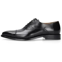 Henry Stevens Liam CO Schnürschuh Herren Halbschuh Businessschuh Leder handgefertigt, Anzugschuh schwarz 40 EU