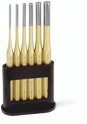Rennsteig Werkzeuge Splintentreibersatz 425 170 0 - Treiber-Set mit 6 verschiedenen Größen (3-10 mm), aus hochwertigem Spezial-Werkzeugstahl, ideal für präzise Arbeiten und langlebig, Made in Germany.