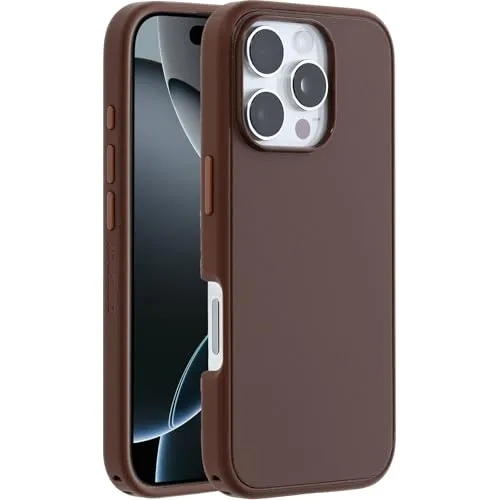 OtterBox Symmetry MagSafe für iPhone 16 Pro - Union Station Braun - OtterBox Zubehör, schlankes Design mit MagSafe-Kompatibilität für einfachen Zugriff auf Ladegeräte und Zubehör.