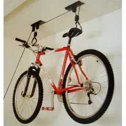 Bicycle Gear Fahrradlift – Platzsparende Aufhängung für Fahrräder - Optimieren Sie Ihren Stauraum mit dem Bicycle Gear Fahrradlift! Ideal für Keller und Garage, mit einfacher Deckenmontage und einer Tragkraft von bis zu 20 kg. Schützen Sie Ihre Reifen und sparen Sie Platz!