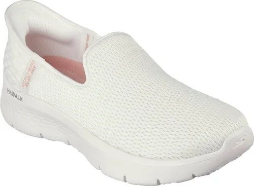 SKECHERS GO WALK FLEX RELISH Damen Sneaker, Gr. 42, weiß - Sneaker für Damen, Skechers, mit innovativer Slip Ins-Funktion für müheloses Anziehen und gepolstertem Air-Cooled Memory Foam für optimalen Komfort.
