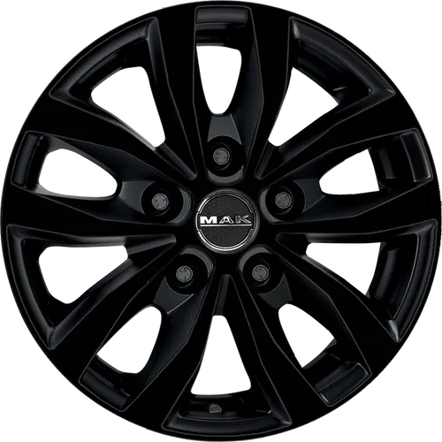 Alufelge Mak Load 5 7X17 5X130 Et 66 Gloss Black - Alufelgen in elegantem Gloss Black Finish, ideal für eine sportliche Optik und hohe Stabilität bei verschiedenen Fahrzeugen.