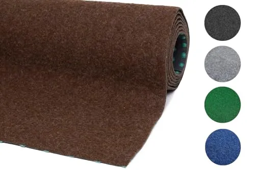 Rasenteppich Field Braun 400 x 400 cm – Praktischer Kunstrasen für Balkon & Terrasse - Faltbarer Rasenteppich mit Drainagenoppen für einfache Verlegung und effektive Wasserableitung. Ideal für Balkon, Terrasse oder als Unterlage unter Pools. Pflegeleicht und zuschneidbar.