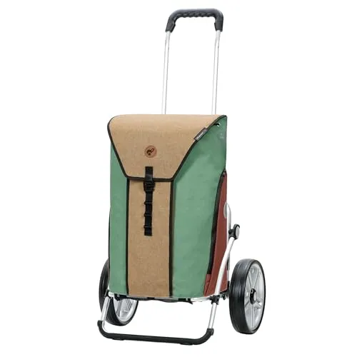 Andersen Einkaufstrolley Royal Shopper, 50 l - Praktischer Einkaufshelfer - Einkaufstrolley mit 50 l Volumen und 16 l Thermofach, ideal für frische Lebensmittel. Faltbar, wasserabweisend und mit Reflektoren ausgestattet für mehr Sicherheit.
