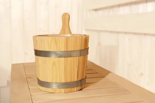 Weka Aufgusskübel 5 Liter - Saunaöfen & Zubehör - Hochwertiger Aufgusskübel aus Spezialholz mit Kunststoffeinsatz für längere Lebensdauer und edle Optik.