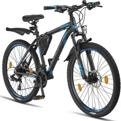 Licorne Bike Effect Premium Mountainbike - Aluminium, 21 Gang Discbremse für Jungen und Mädchen, optimaler Fahrkomfort und einzigartiges Design mit Beleuchtung