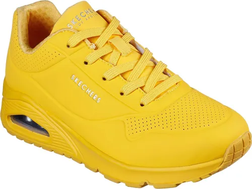 Skechers Damen Uno Stand On Air Sneakers - Yel Yellow, 37 EU - Damen-Sneaker mit atmungsaktivem Design und extra Komfort dank der innovative Stand On Air-Technologie.