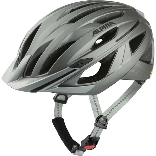 Alpina Gent Mips Dark-Silver Matt 55 - Fahrradhelm mit Mips-Technologie für optimale Sicherheit und Sichtbarkeit, ideal für urbane Radler und Pendler.