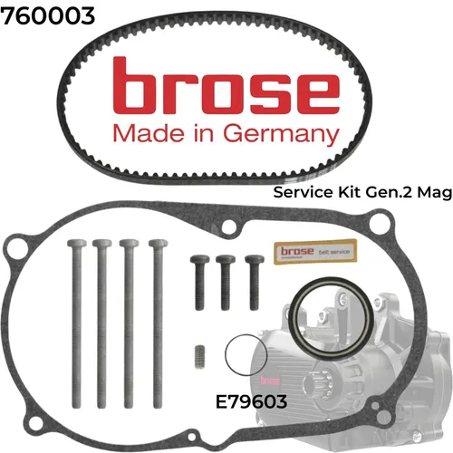 Brose E-Bike Motor Riementausch Kit Gen. 2 für MAG Gehäuse - E-Scooter - Praktisches Kit für den einfachen Riemenwechsel an Brose E-Bike Motoren der zweiten Generation, verlängert die Lebensdauer und verbessert die Leistung Ihres E-Bikes.