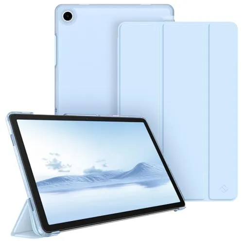 Fintie Hülle für Samsung Galaxy Tab A11+ Plus 11" 2025 / Tab A9+ Plus 11 Zoll 2023 Tablet, Ultradünn Schutzhülle mit Translucent Rückseite Cover, Himmelblau