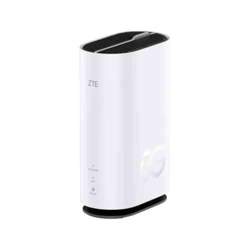 ZTE G5C 5G Router - DSL-Router mit ultraschneller 5G-Verbindung, ideal für bis zu 32 Geräte. Unterstützt WiFi 6 für Geschwindigkeiten bis zu 3,4 Gbit/s und bietet einfache Installation ohne Konfiguration.