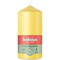 Bolsius: Stumpenkerze 120/58mm - Sonnengelb (6 Stück)