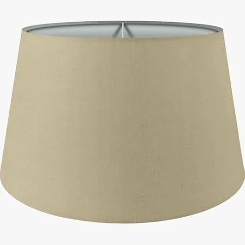 Wogati® Premium Lampenschirm E14/E27 - Beige XL - Lampenschirme aus 100% Baumwolle, handgefertigt und einzigartig. Ideal für Steh-, Hänge- und Tischlampen, bringen sie warmes Licht und Gemütlichkeit in jedes Zuhause.