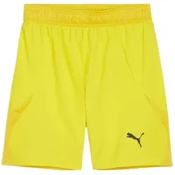 Puma Teamfinal Shorts Herren - Gelb - Sportbekleidung-Set mit ULTRAWEAVE-Technologie für leichtes Tragegefühl und dryCELL für optimale Feuchtigkeitsregulierung. Ideal für alle Sportarten und umweltbewusste Sportler.