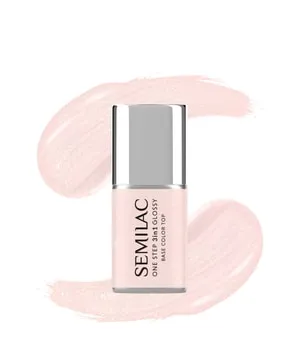 Semilac 3in1 One Step Glossy Gel Nagellack 7 ml S257 Naked Glitter Rose
