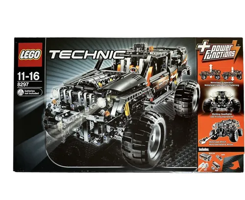 LEGO TECHNIC 8297 Großer Geländewagen - LEGO® Technic Großer Geländewagen (8297) mit Power Functions, motorisierter Winde und LED-Scheinwerfern für realistischen Fahrspaß. Ideal für Technik-Fans von 11-16 Jahren.