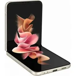 Samsung Galaxy Z Flip3 5G - Phantom Cream 128GB Smartphone - Handys ohne Vertrag - Faltbares Design für maximale Flexibilität, wassergeschützt und mit großem 6,7 Zoll Hauptdisplay für ein beeindruckendes Nutzungserlebnis.