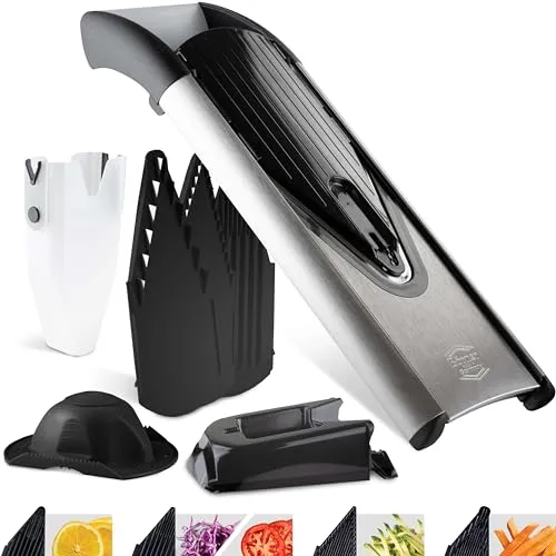 Börner V6 ExclusiveLine Profi Set | Reibe - Reiben Set aus Deutschland, inkl. Basis und Zubehör, mit anpassbarer Feinheit für perfekte Ergebnisse, spülmaschinenfest und ideal für kreative Köche.