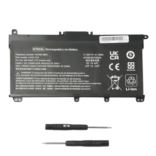 OYOMBA L11119-855 HT03XL Batteria del Computer portatile per HP Pavilion 14-CE 14-CF 14-CK 14-cm 14-DH 14-DK 14-DF 14-MA 14Q-CS 14Q-CY 15-CS 15-DQ 15-DA - DB 17-BY 17-CA 240 245 250 255 G7 340 348 G5