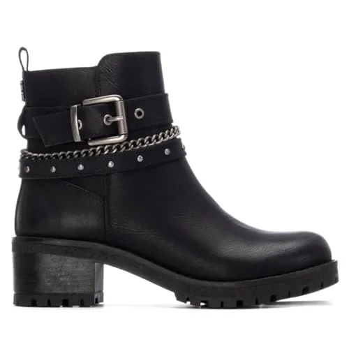 Refresh für Damen 17291803-NEGRO Stiefelette Schwarz (38) - Elegante Stiefeletten von Refresh für die moderne Frau. Mit praktischem Reißverschluss und rutschfester Gummisohle bieten sie Komfort und Stil. Ideal für lässige Anlässe und vielseitig kombinierbar.