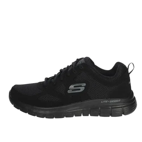 Skechers Burns - Agoura Herren Turnschuhe, Schwarz, 44 EU - Herren-Sneaker mit atmungsaktivem Obermaterial für optimalen Tragekomfort und Stil im Alltag.