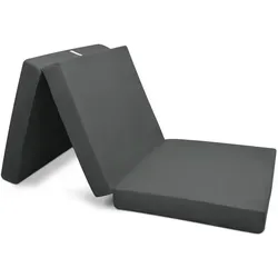 Beautissu Campix Klappmatratze 200x100x10cm Anthrazit – Vielseitige Schlaflösung - Die Beautissu Campix Klappmatratze ist ideal für Gäste, Camping oder als Sitzwürfel. Mit Tragegriff und abnehmbarem Bezug für einfachen Transport und Pflege. Genießen Sie bequemen Schlafkomfort überall!