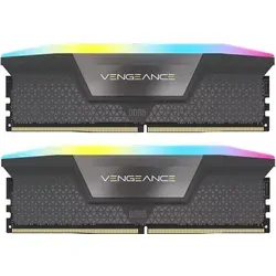 Corsair Vengeance RGB 32GB DDR5-6000 RAM Kit - Arbeitsspeicher mit 32 GB (2x16 GB) und beeindruckender Geschwindigkeit von 6000 MHz, ideal für Gamer und Technik-Enthusiasten. Individuell anpassbare RGB-Beleuchtung sorgt für ein stylisches Setup.