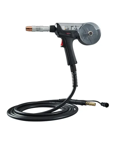 VEVOR 200A Schweißspulenpistole mit 6m Kabel - MIG/MAG-Schweißbrenner für 0,0762/0,0889 cm Schweißdrähte, leistungsstark mit 200 A, ideal für präzise Schweißarbeiten.