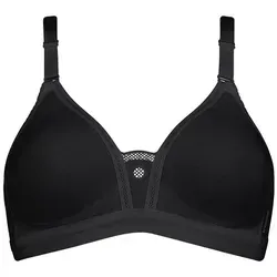 Triaction Damen Trophy N Sport-BH, Schwarz (Black), Gr. 85B - Funktionsunterwäsche mit vorgeformten Cups, elastischen Trägern und breitem Abschlussband für perfekten Halt und Bewegungsfreiheit. Ideal für aktive Frauen, die Komfort und Atmungsaktivität suchen.