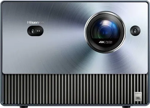 Hisense C1 Smart Mini Projektor 4K UHD - Trichroma Laser mit Dolby Vision Atmos, 25000+ Stunden Unterhaltung und beeindruckende 65-150 Zoll Bilder