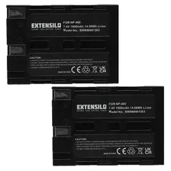 EXTENSILO 2x Akku kompatibel mit Samsung GX-10, GX-20 Kamera (1900mAh, 7,4V, Li-Ion)