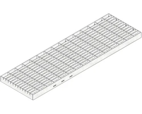 Hauraton Gitterrost verzinkt 500 mm x 30 mm x 10 mm - Robuster Gitterrost aus verzinktem Metall, ideal für den Einsatz im Elektrobedarf. Mit kompakten Maßen und hoher Belastbarkeit.