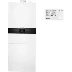 Buderus GB172i-24 T120 Gas-Brennwertgerät mit Warmwasserspeicher - Platzsparende Gas-Brennwert-Kompaktheizzentrale mit 120 l Warmwasserspeicher. Ideal für Einfamilienhäuser, effizient und einfach zu bedienen.