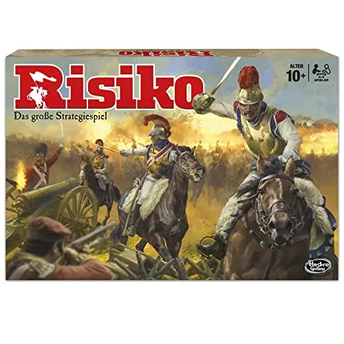 Hasbro Gaming B7404100 - Risiko, spannendes Strategiespiel für 2-5 Spieler, fördert strategisches Denken und Taktik!