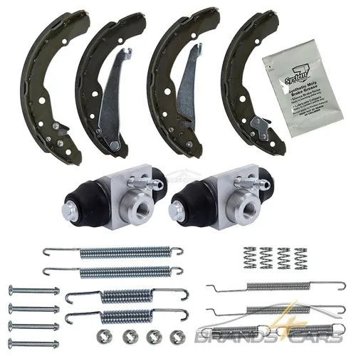 ATEC BREMSBACKEN TROMMELBREMSE + ZUB + RADBREMSZYLINDER HINTEN FÜR VW CADDY 2