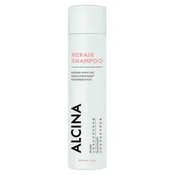 Alcina Repair Shampoo 250ml - Regenerierendes Shampoo für trockenes und glanzloses Haar, mit Pro-Vitamin B5 für intensive Feuchtigkeit und sichtbare Regeneration der Haarstruktur.