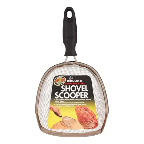 Zoo Med TA-31e Deluxe Shovel Scooper, Sand-Sieb-Schaufel zur Terrarien-Reinigung