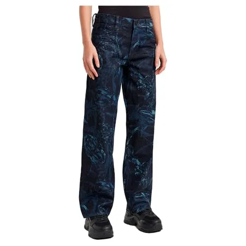 G-STAR Damen Judee Low Waist Loose Jeans Blau (Frozen Liquid Layers D22889-D317-G923) 27W / 32L