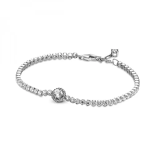 PANDORA Armband Timeless "funkelndes Armband" Zirkonia Silber 599416C01 18 cm
