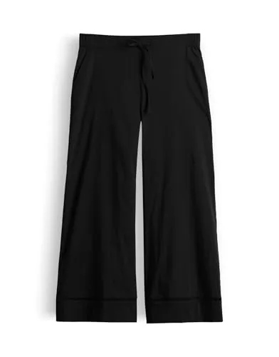 OPUS Damen Culotte Misha LACE mit Spitzenbordüre, Black, Größe 36 - Die OPUS Culotte Misha LACE kombiniert modernen Chic mit hochwertiger Verarbeitung. Sie bietet hohen Tragekomfort und ist aus langlebigem Material gefertigt. Ideal für vielseitige Looks im Alltag.
