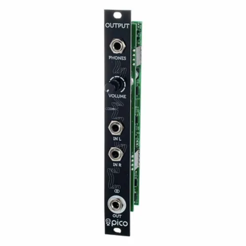 Erica Synths Pico Output - Synthesizer & Soundmodule; Kompaktes Stereo-Ausgangsmodul mit Kopfhörerausgang und flexibler Signalverstärkung für kreative Klangerzeugung.