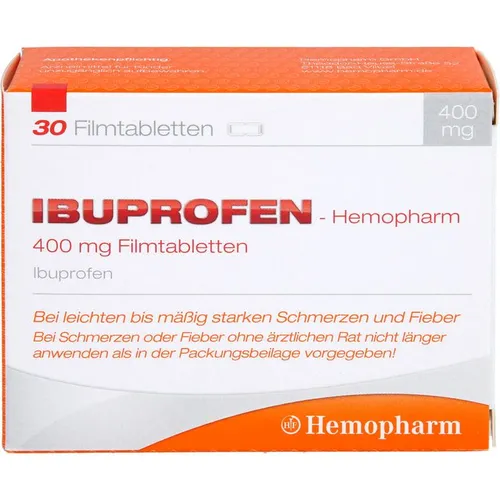 Hemopharm GmbH IBUPROFEN Hemopharm 400 mg Filmtabletten 30 St.