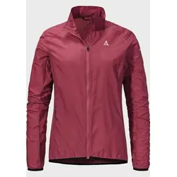 Schöffel Jacket Style Cannobio Women merlot (3750) 40 - Funktionsjacke für Damen, ultraleicht und wasserabweisend, ideal für Radfahrerinnen bei wechselhaftem Wetter mit strapazierfähigem, recyceltem Material.