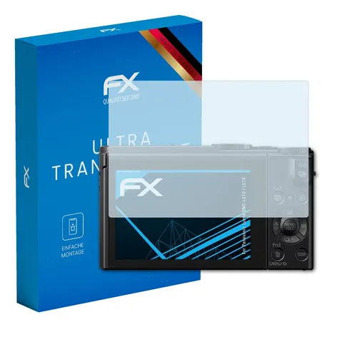 atFoliX 3x Schutzfolie für Panasonic Lumix DMC-LX10 / LX15 klar