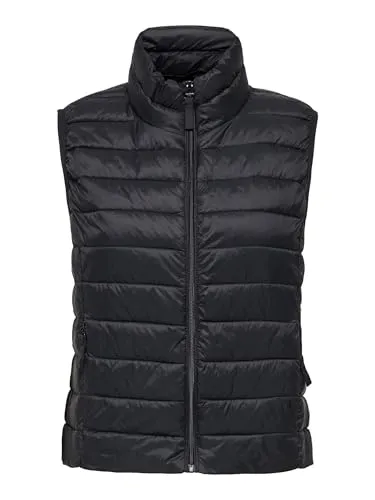 ONLY Steppweste ONLTAHIA LW QUILTED WAISTCOAT - Steppweste für Damen, gerade geschnitten und aus leichtem Webstoff, ideal für Freizeitlooks und Kombinationen mit Jeans und Strickpullovern.