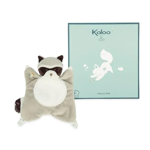 Kaloo Fripons Waschbär Gaston - Flauschiges Plüschtier - Stofftier & Teddybär, ultra-weich und ideal zum Kuscheln ab Geburt, 24 cm groß.