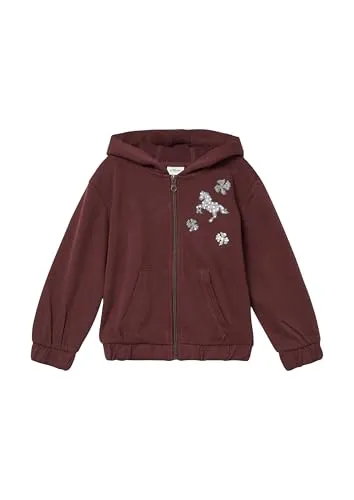 s.Oliver Sweatjacke mit Stickerei und Pailletten - Stylische Sweatjacke im Loose Fit für Babys und Kleinkinder, mit funkelnden Pailletten und Stickerei, weich und bequem, ideal für den Alltag.
