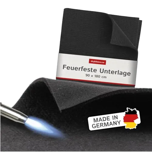 The Felt Store Feuerfeste Unterlage 180 x 90 cm - Hitzeschutzplatten, hitzebeständig bis 982°C, ideal als Grill-Unterlage oder Lötmatte, verkohlt nicht und schützt Oberflächen effektiv.